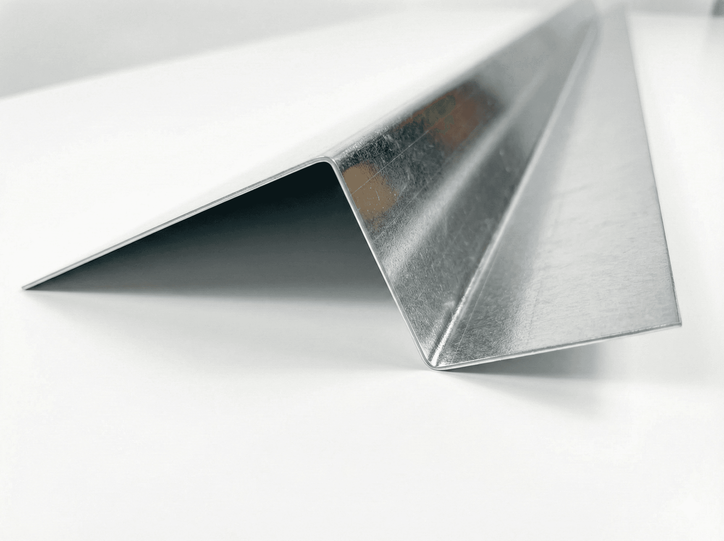 Girts inventory staged inside the sheet metal shop.