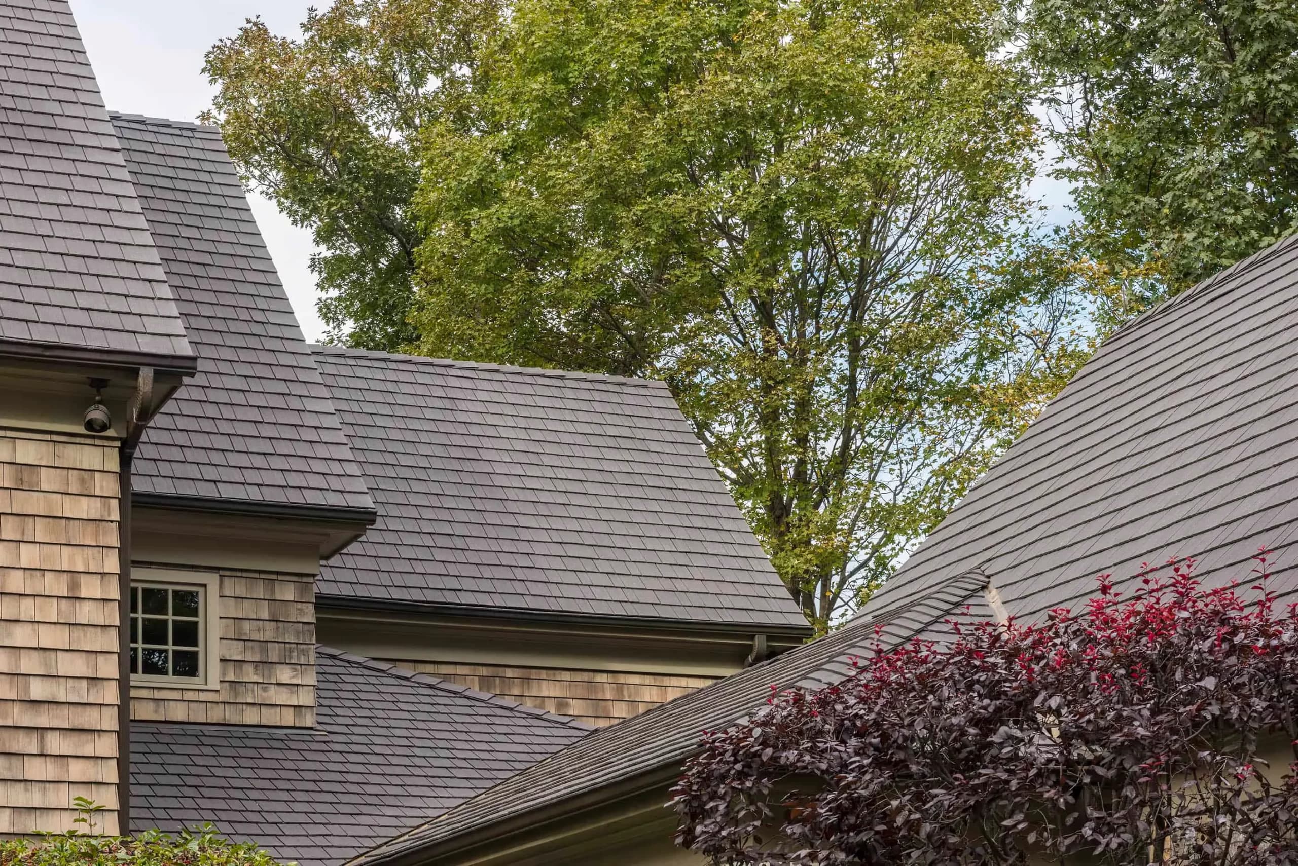 Residential roofing installation detail from an Oakwood project.