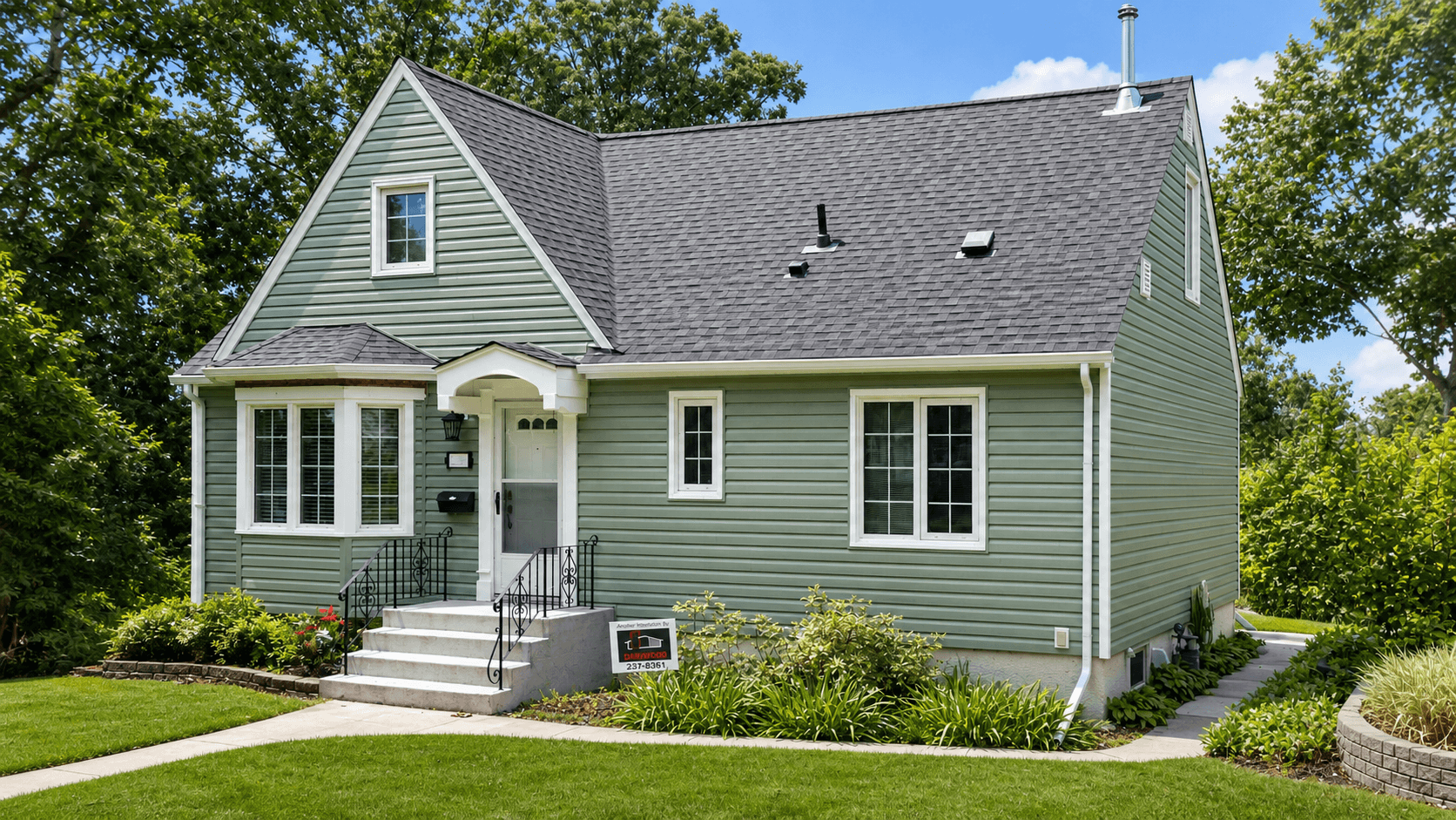 Completed Oakwood roofing project named Landmark.
